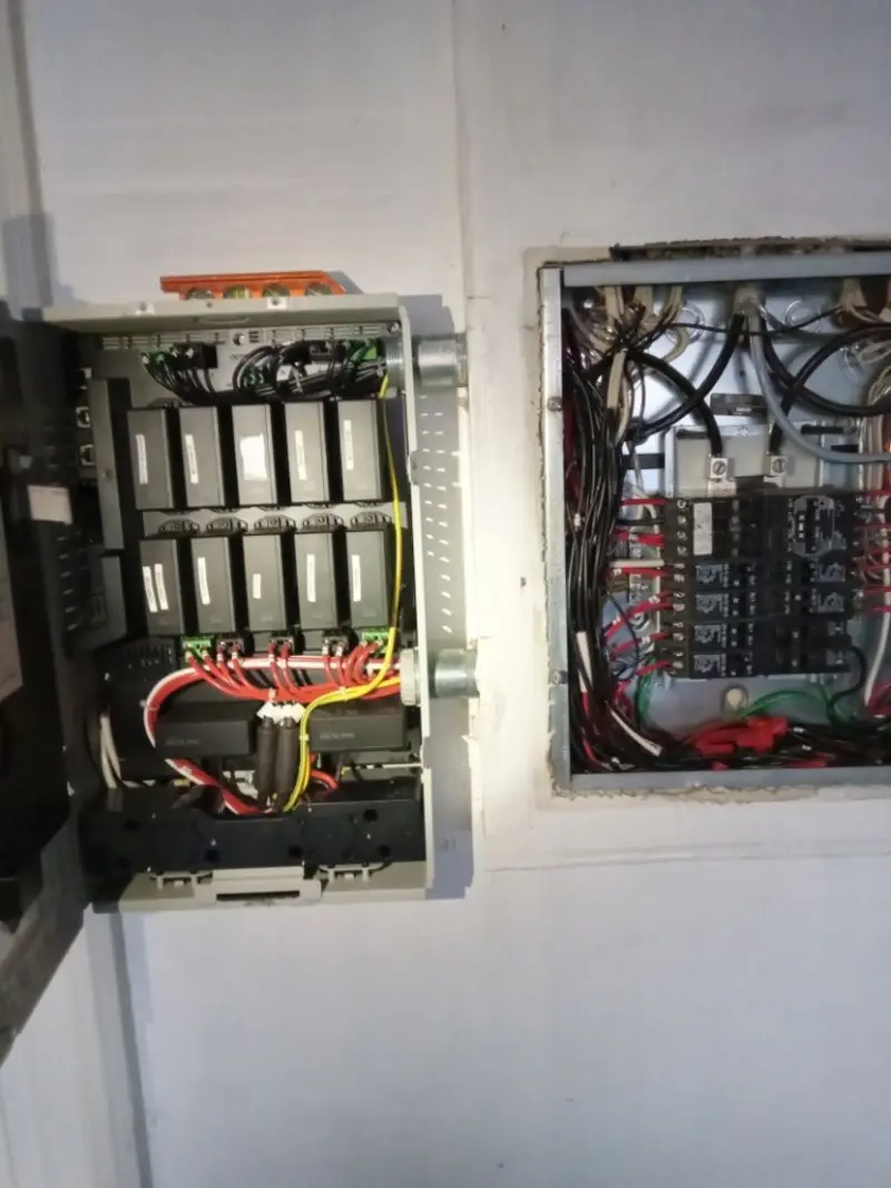 Electrical panel upgrade completed for Security Camera Wiring in Jamesburg